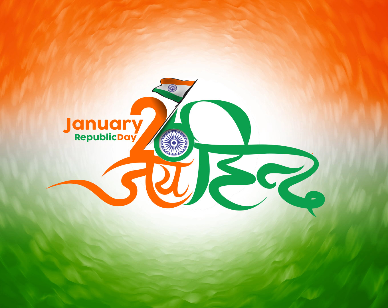 Republic Day Tri-color Background