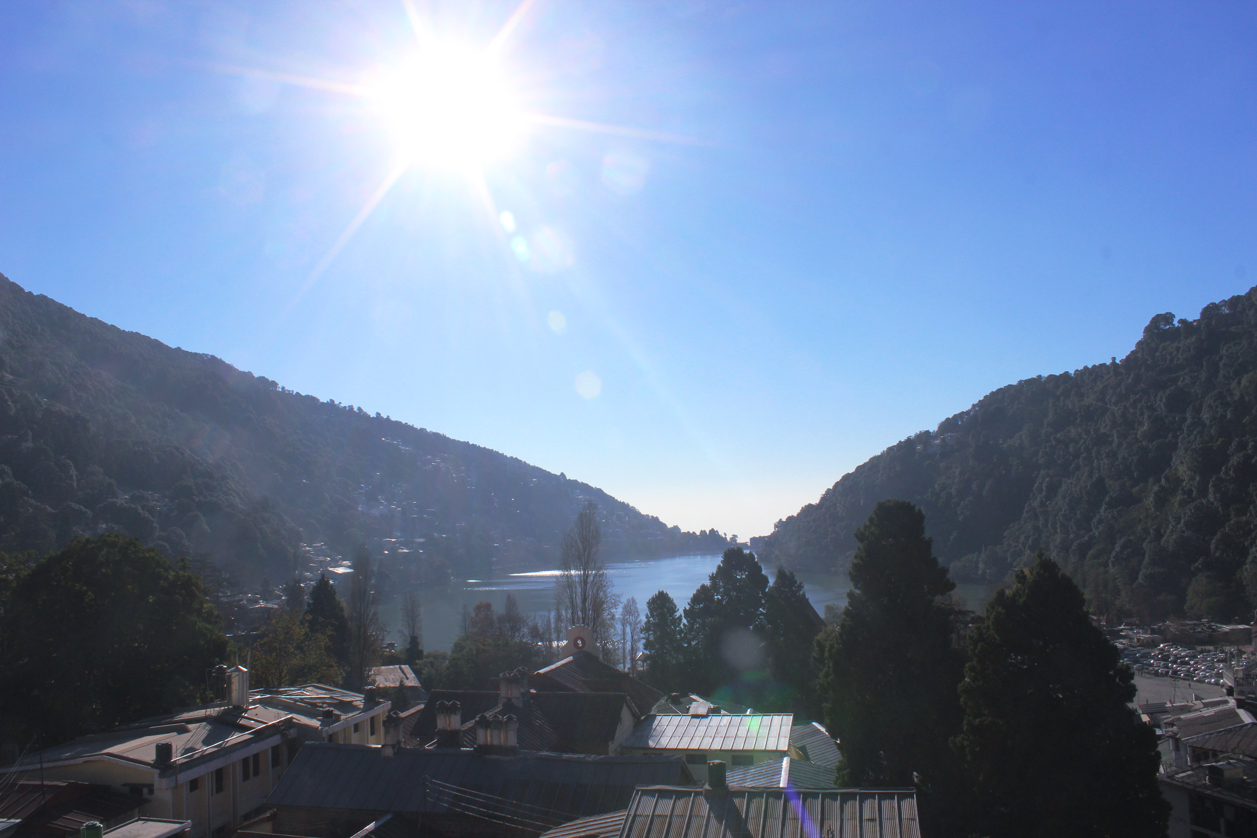 morning view of a lake