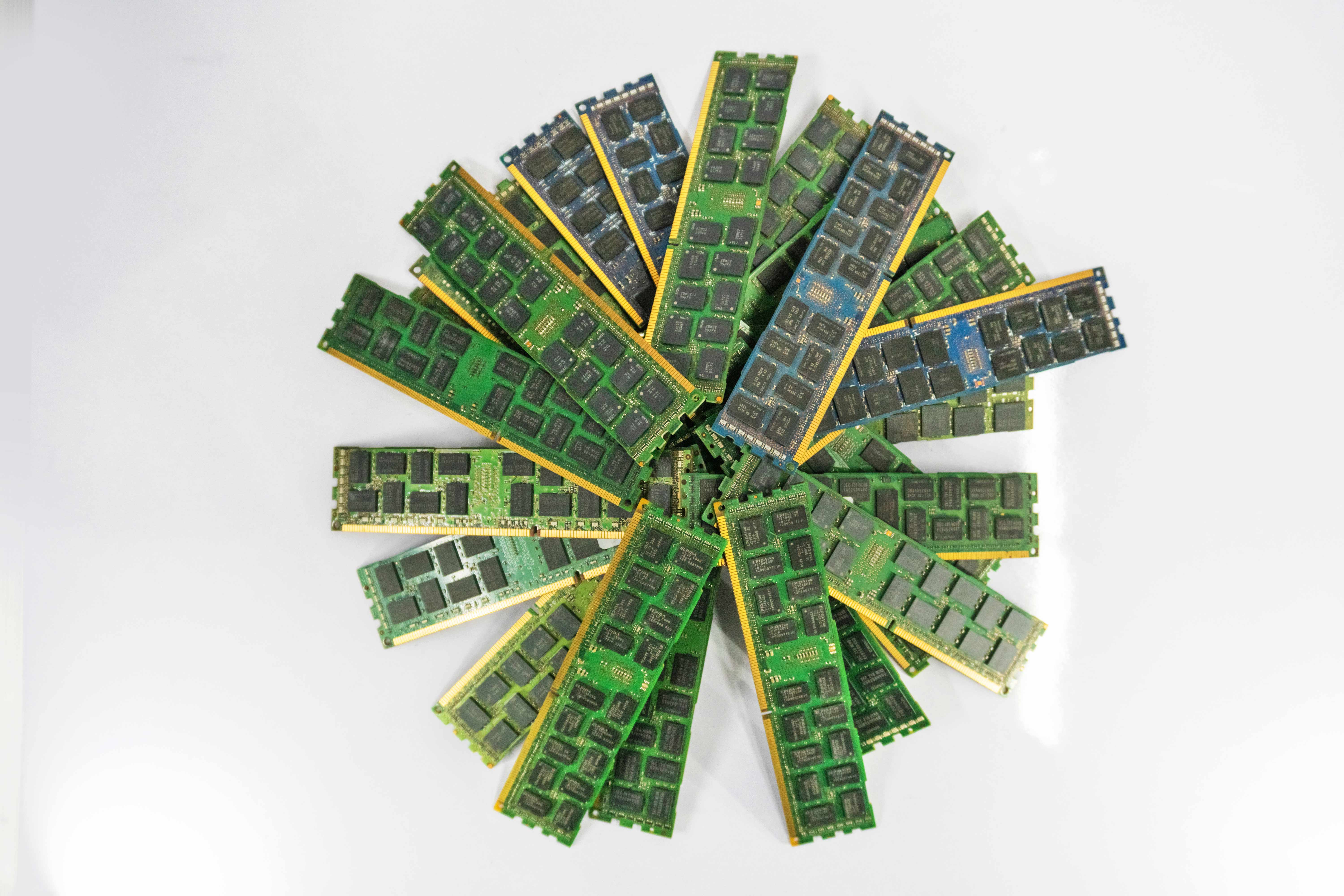Bunch of Computer DDR SD ram stock photos HD