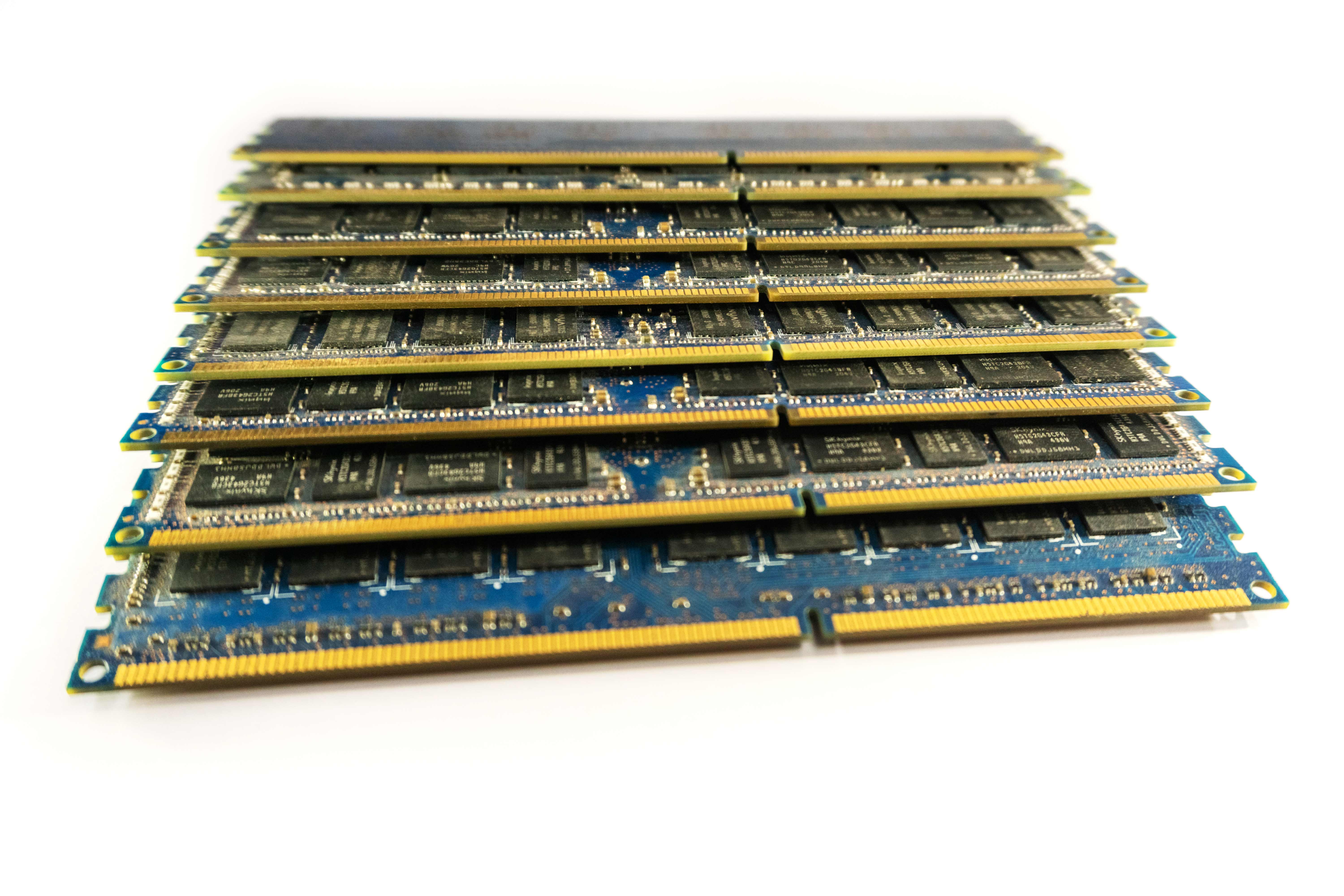 Computer DDR RAM card HD stock pictures