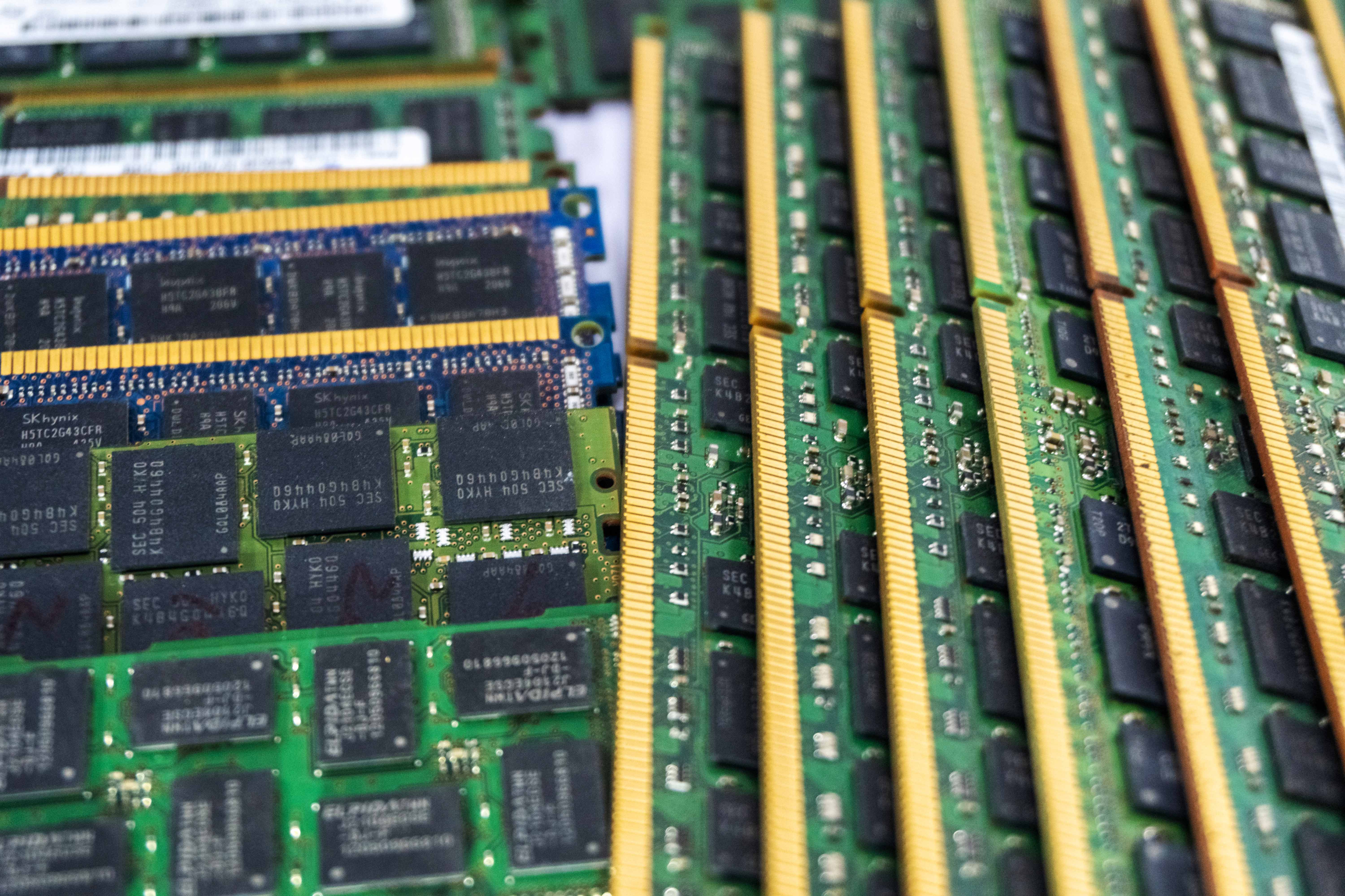 Computer RAM Random Access Memory HD stock photo