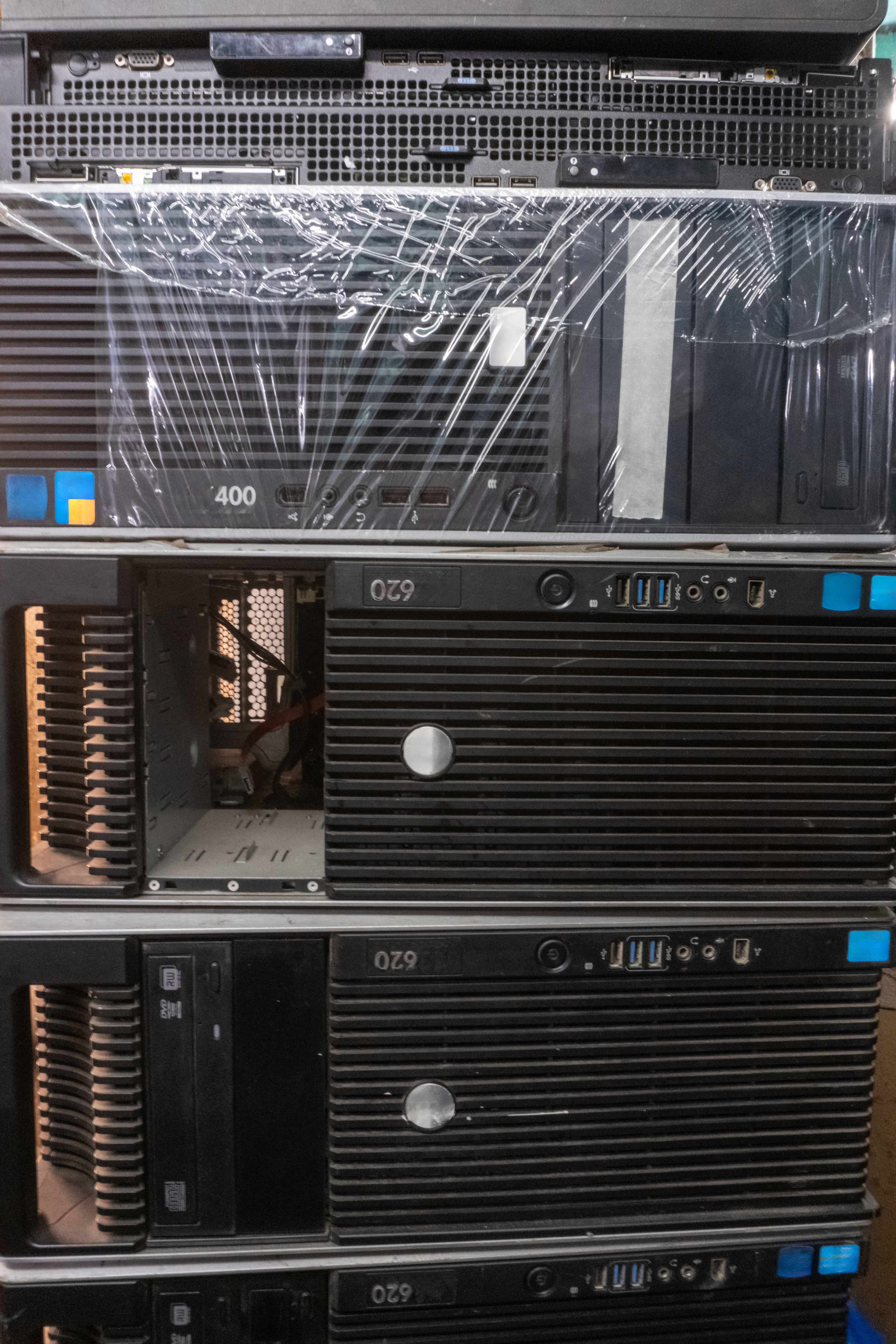 Scrap computer cabinet stock images hd