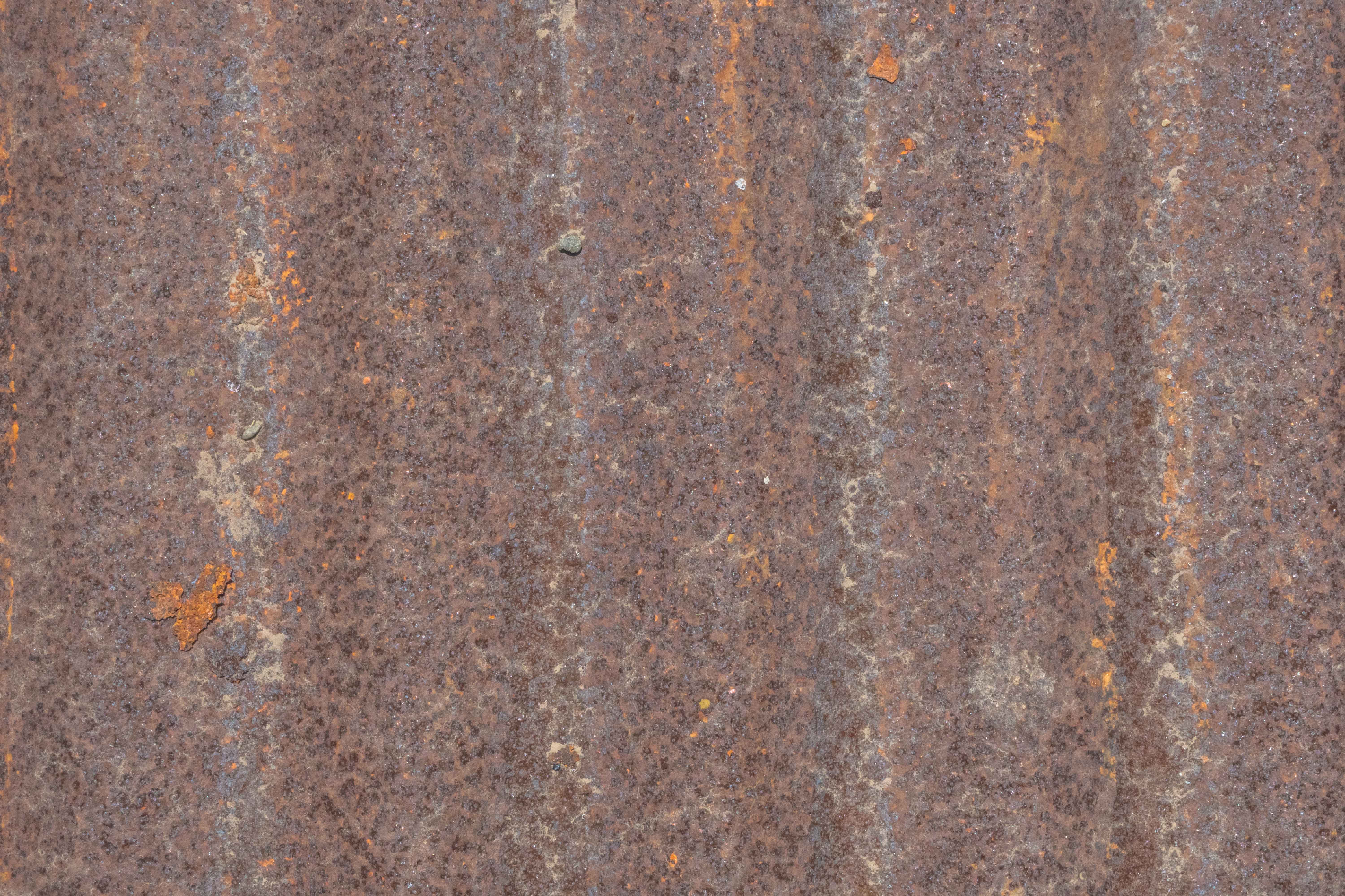 Uniform Rusted Tin Metal Plate HD Texture with Natural Oxidation and Weathering