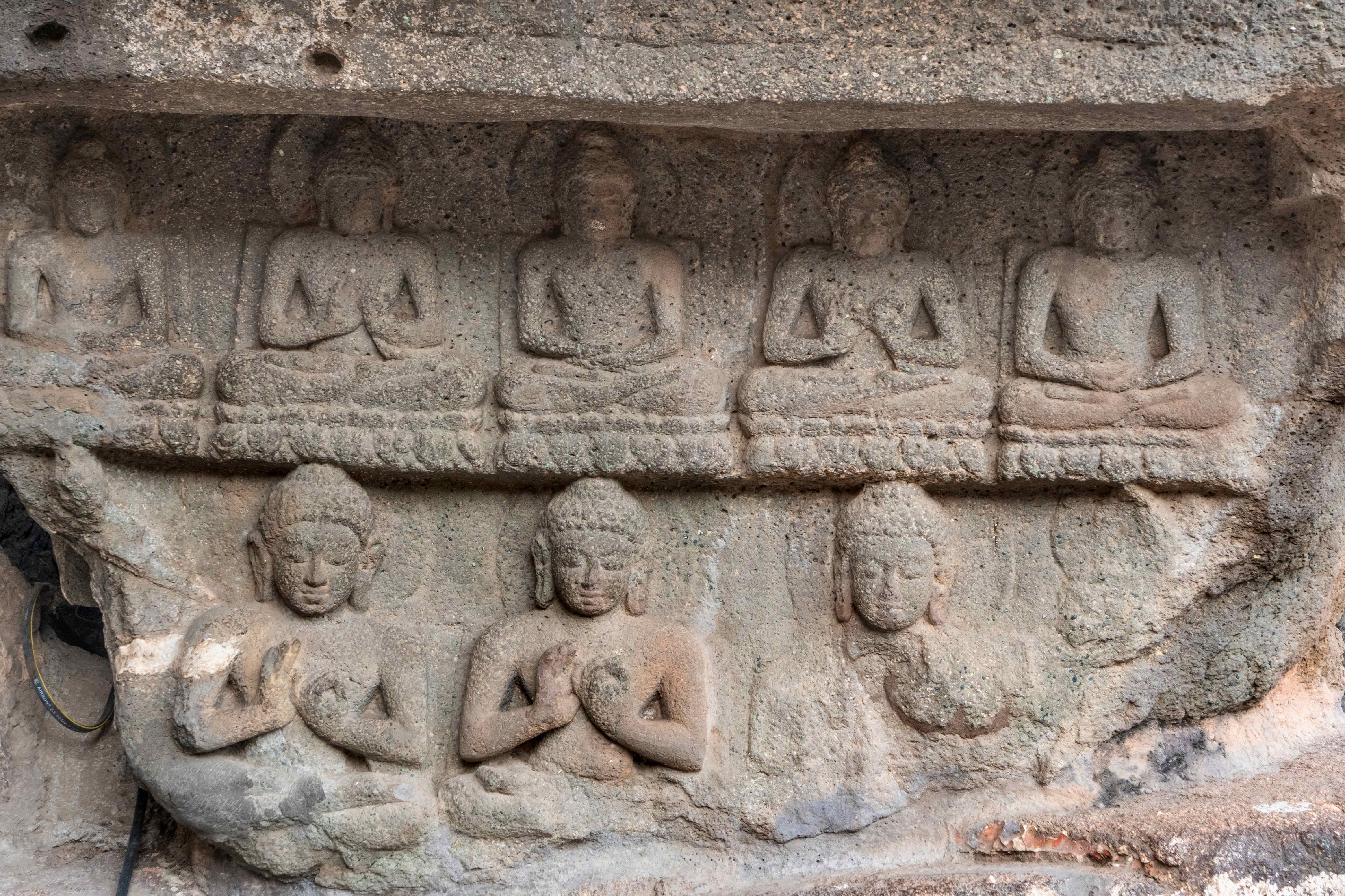 Buddha Sculptures at Ajanta caves images hd