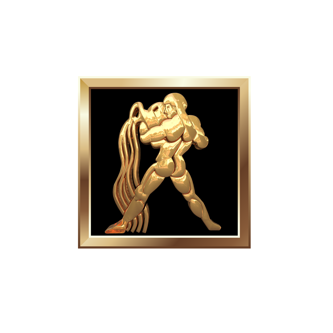 Aquarius gold symbol png, gold Aquarius png, Aquarius gold PNG image, zodiac Aquarius transparent png images download