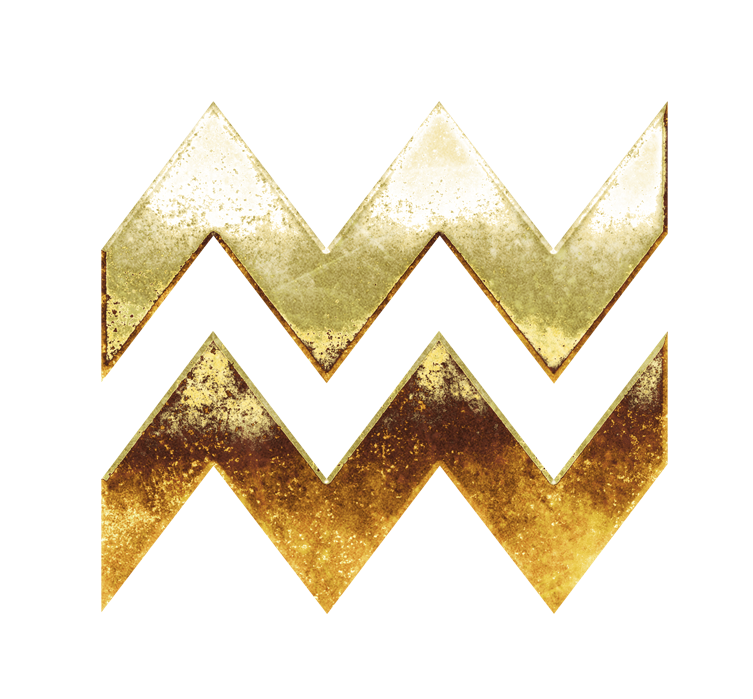 Aquarius png, golden Aquarius sign png, gold Aquarius sign PNG, gold Aquarius PNG transparent images download