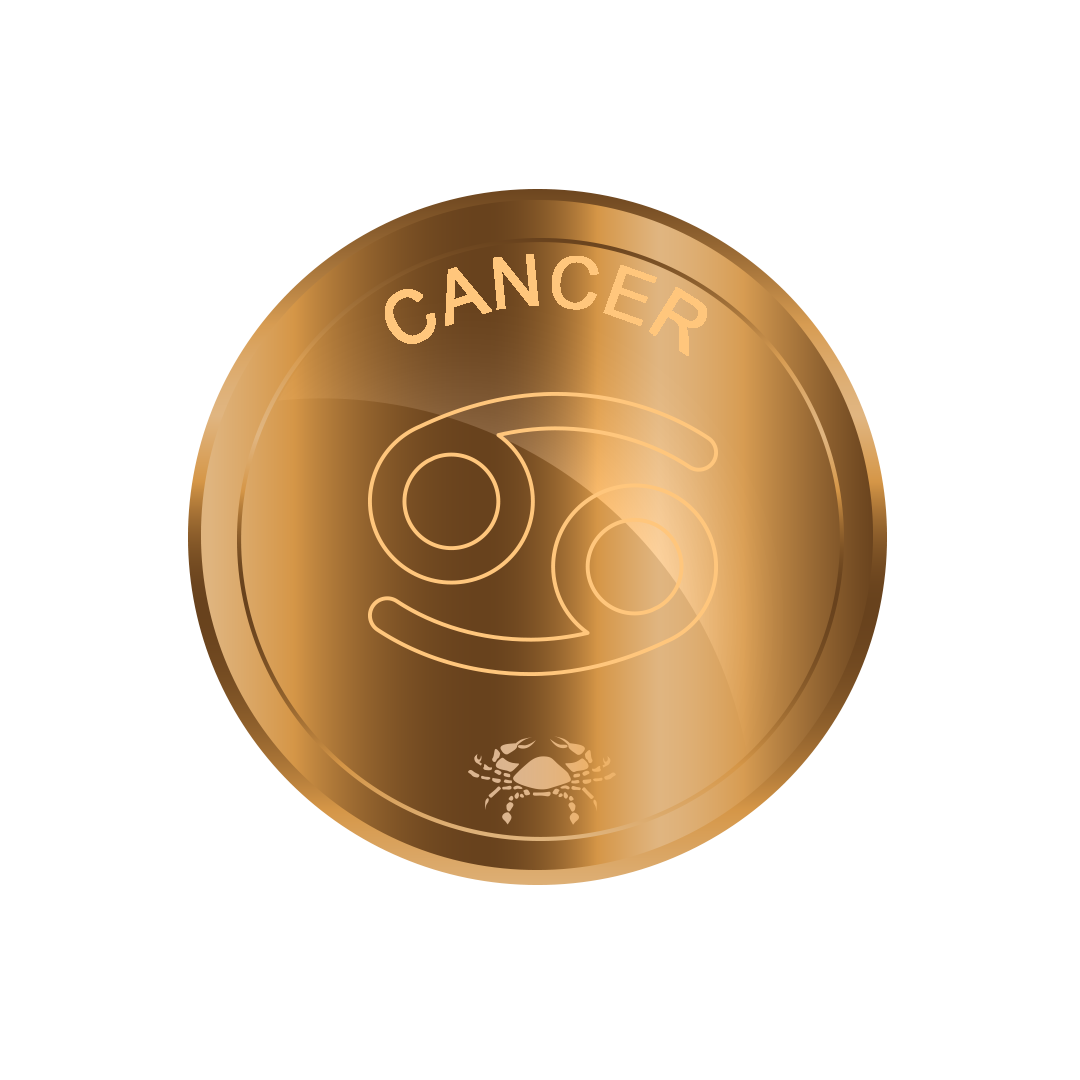Cancer, Cancer gold zodiac sign png, Cancer gold sign PNG, gold Cancer PNG transparent images download