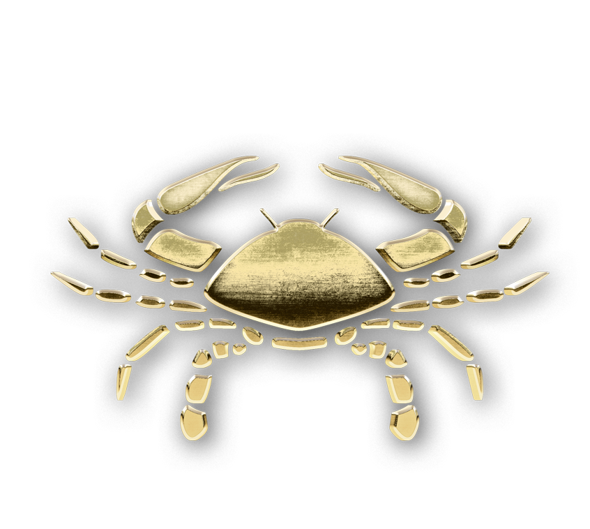 Cancer golden zodiac symbol png, Cancer gold symbol PNG, gold Cancer PNG transparent images download