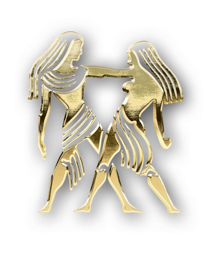 Gemini golden zodiac symbol png, Gemini gold symbol PNG, gold Gemini PNG transparent images download