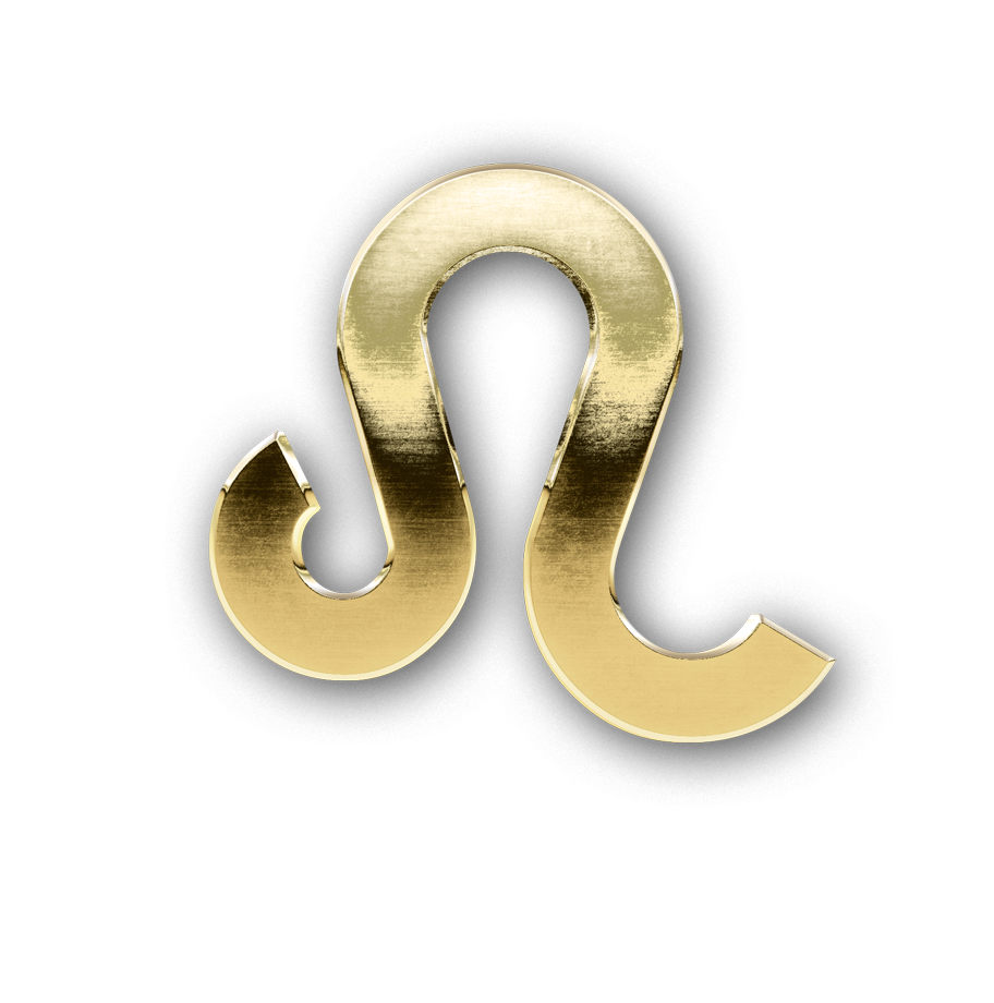 Leo golden zodiac sign png, zodiac Leo gold sign PNG, gold Leo PNG transparent images download