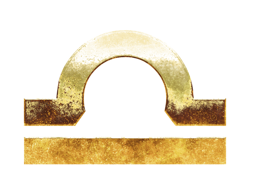 Libra png, golden Libra sign png, gold Libra sign PNG, gold Libra PNG transparent images download
