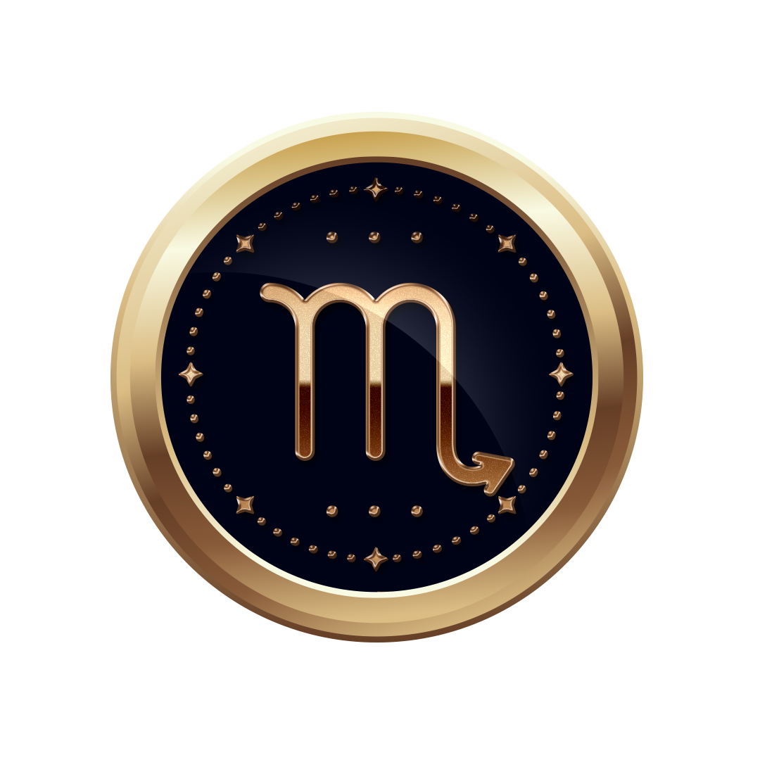 Scorpio PNG, Golden Scorpio PNG, Scorpio gold PNG transparent images, Zodiac sign Scorpio png full hd images