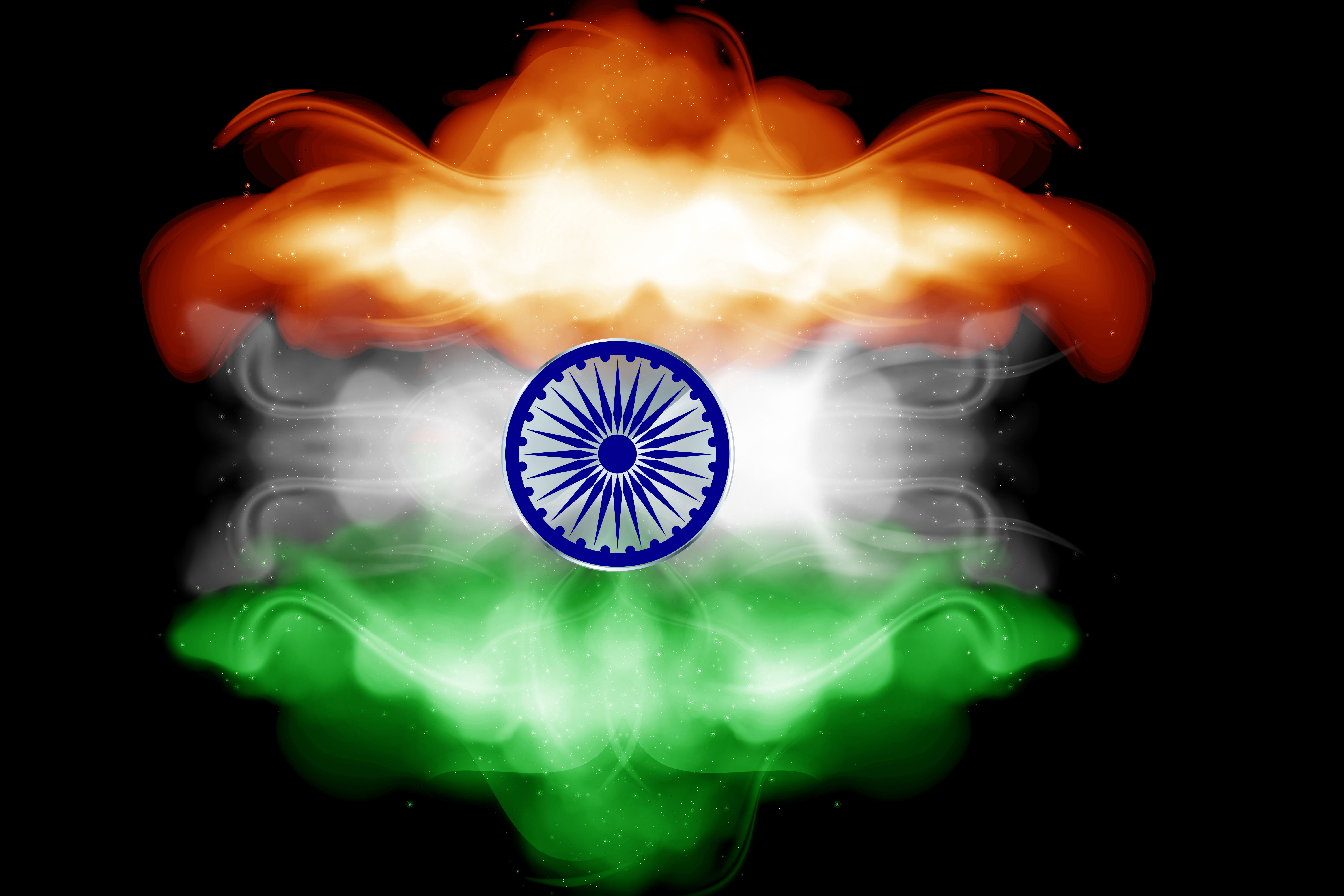 Indian Flag Smoke Background Images