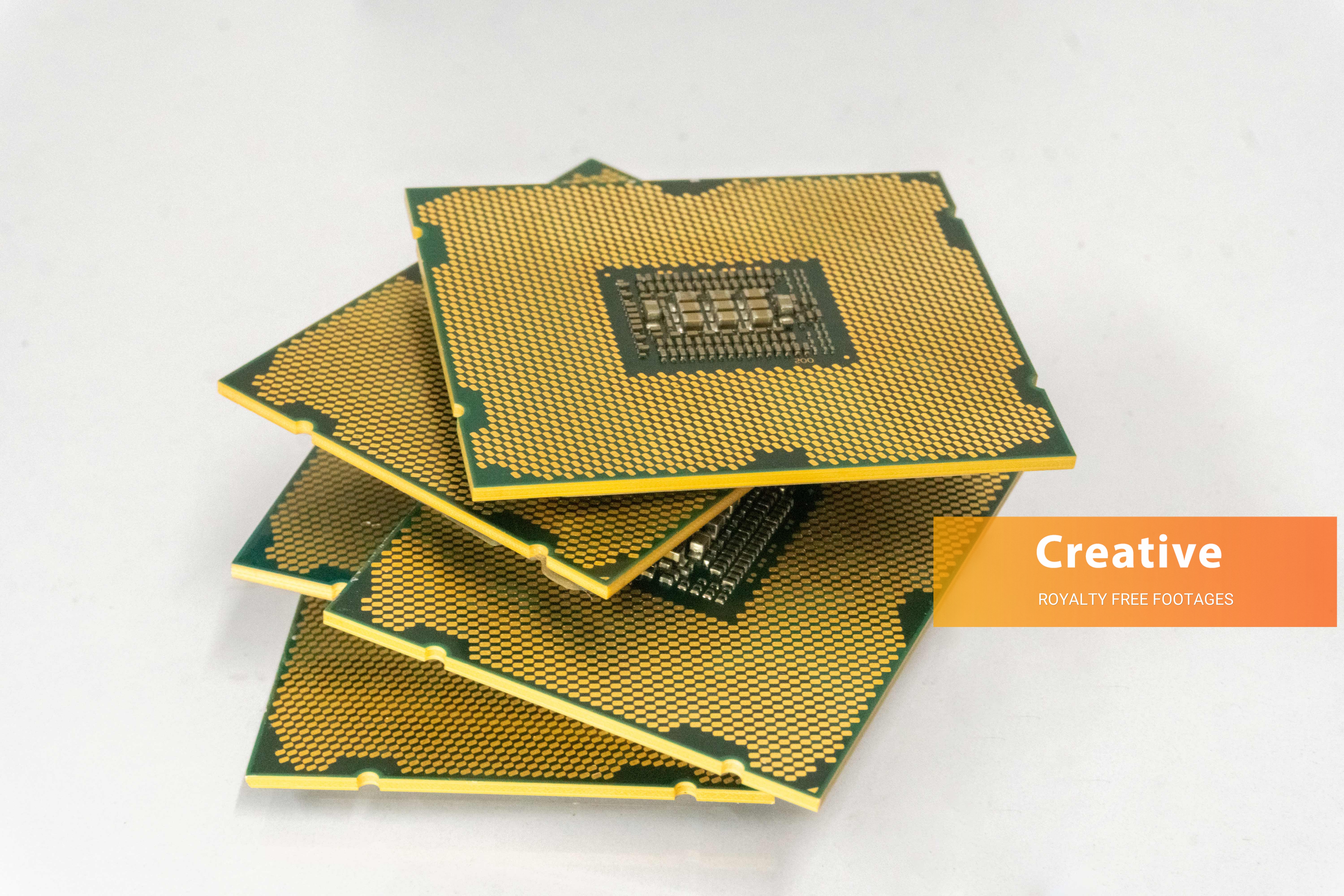 Closeup of computer processor CPU HD stock photos