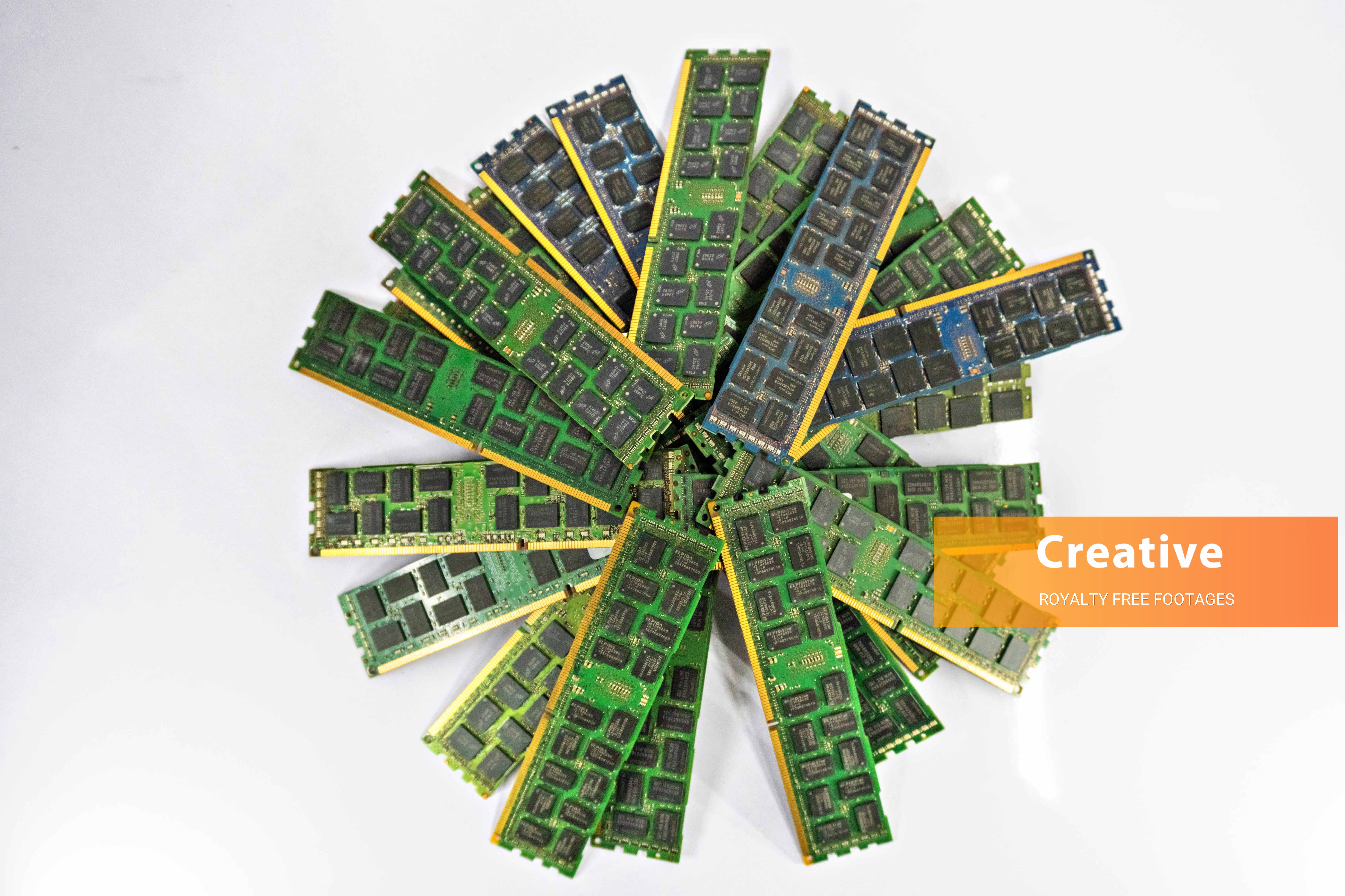 Computer DDR SD Ram memory stack HD stock photo for free download