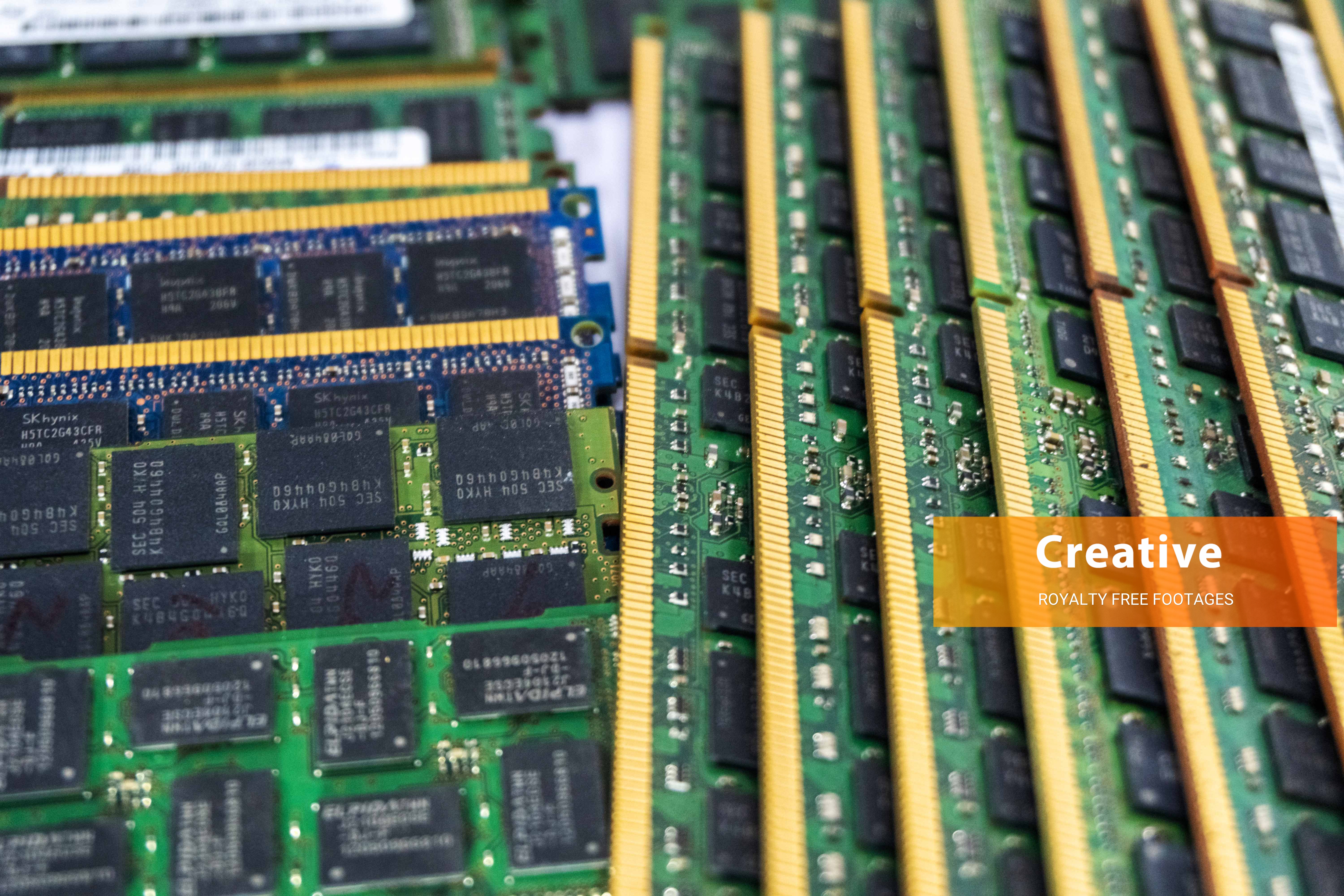 Computer RAM Random Access Memory HD stock photo