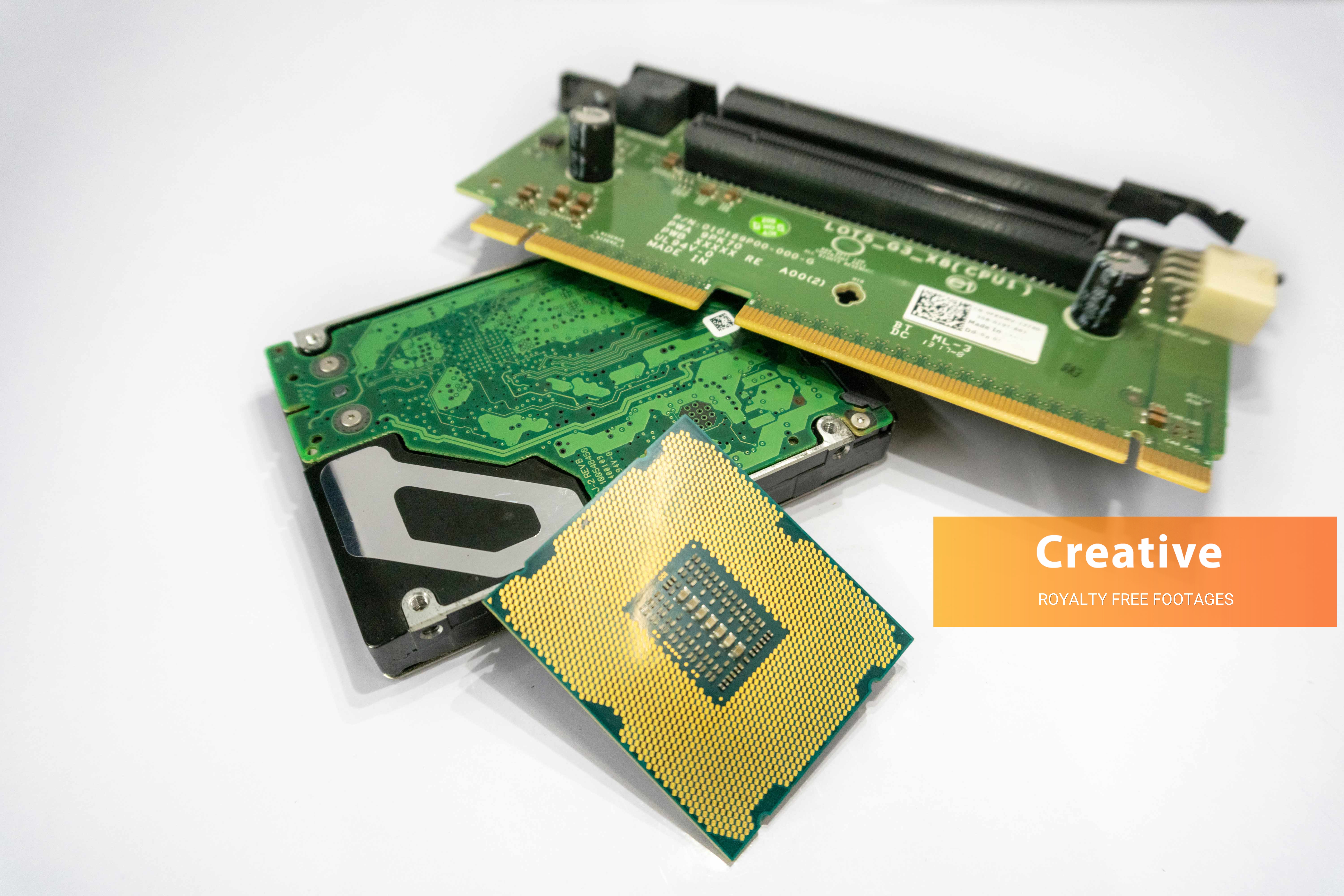 PC processor chip and hard drive hd images free download