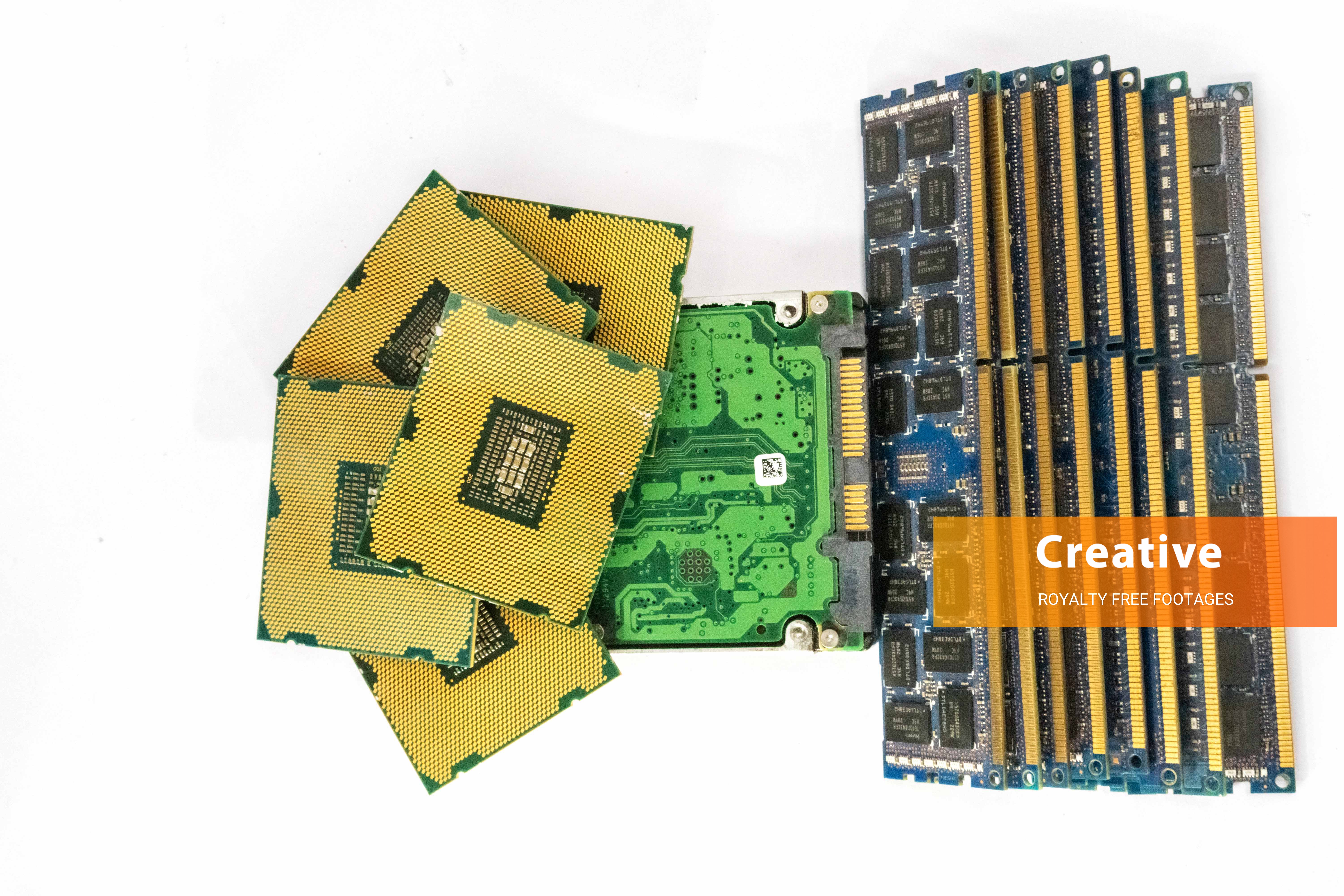 Royalty-free computer memory chips hd images