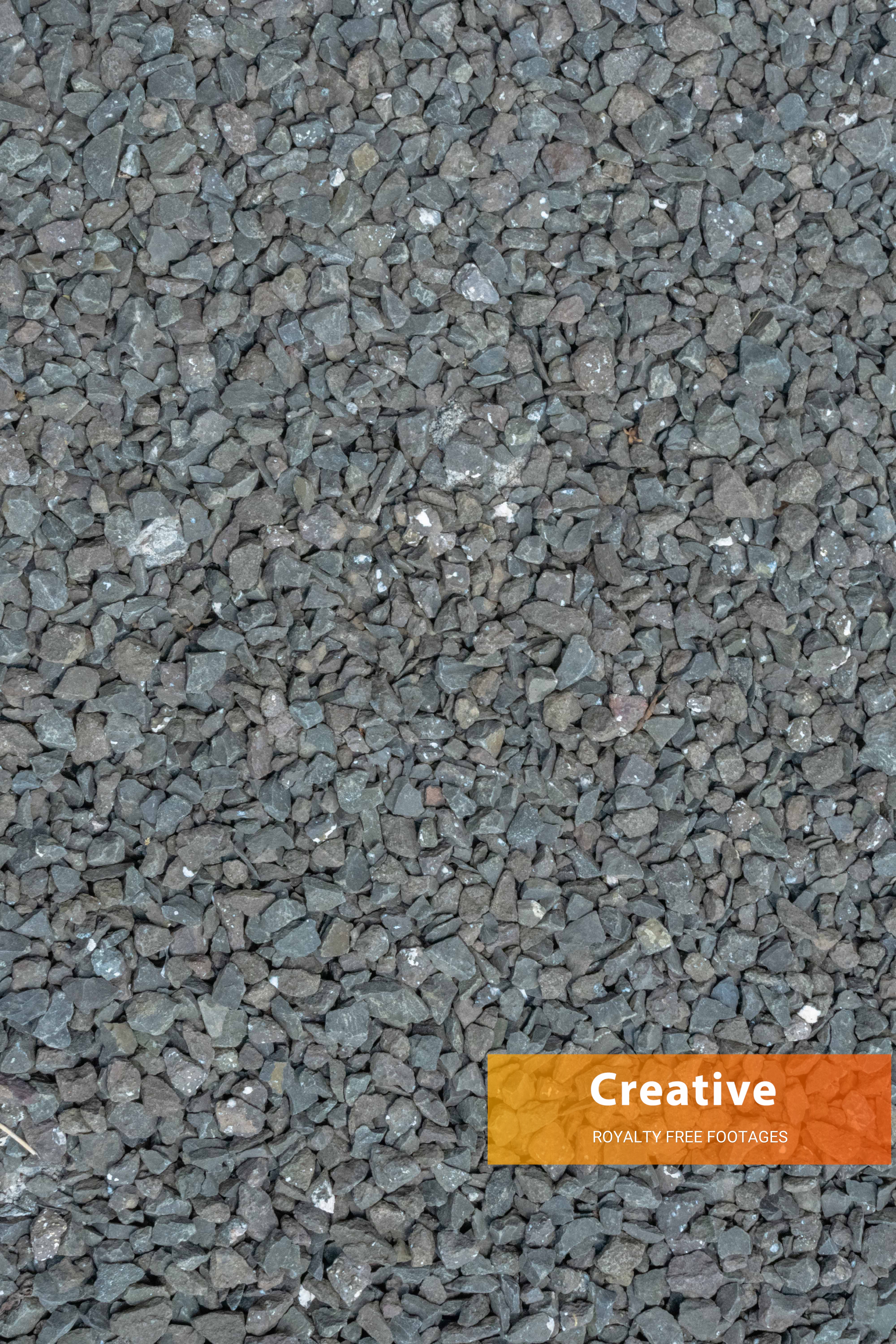 Gray Crushed Stone Gravels Texture in 6k for Construction and Infrastructure