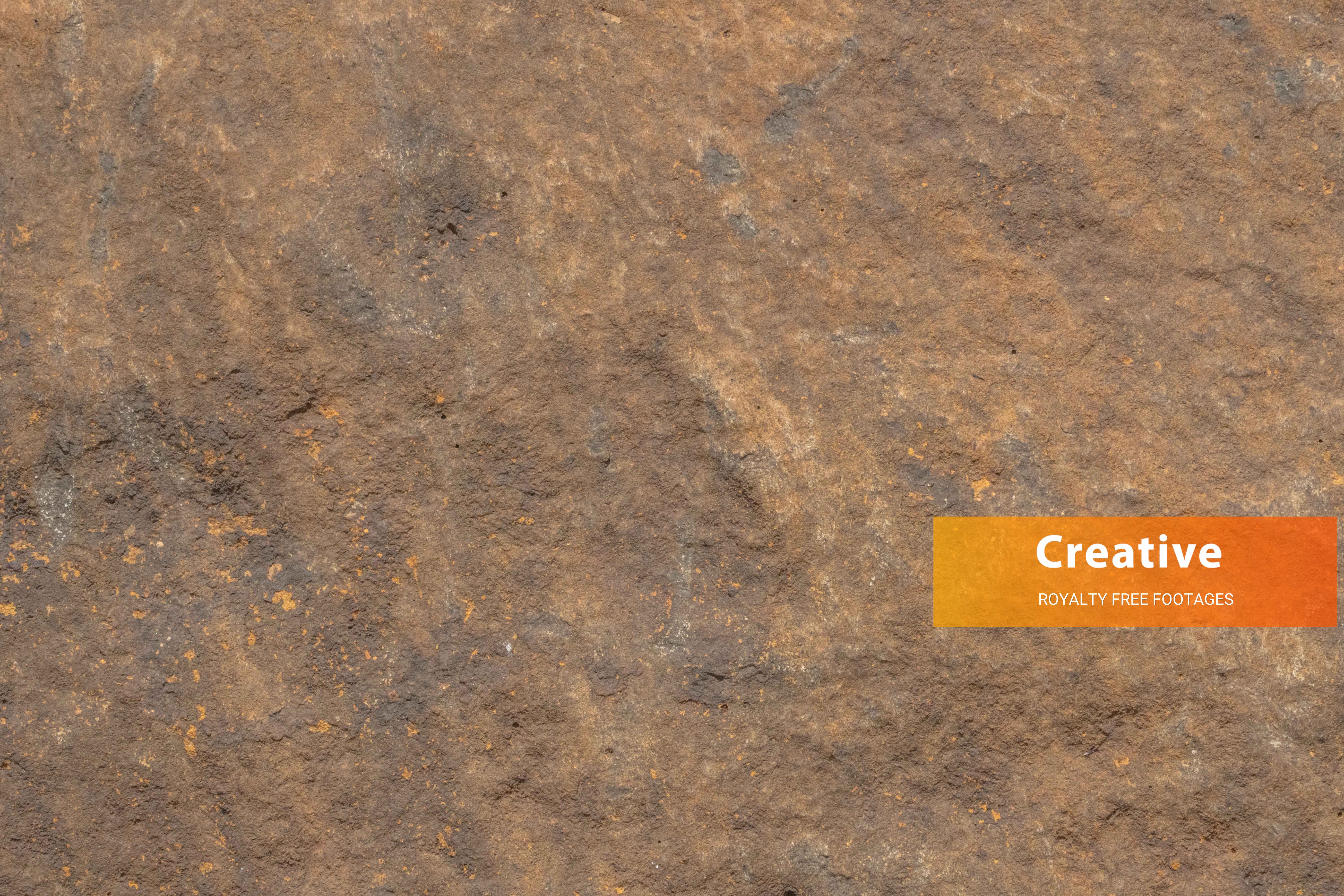 Seamless Weathered Natural Brown Rock Surface Texture with Iron Oxide Staining HD stock image