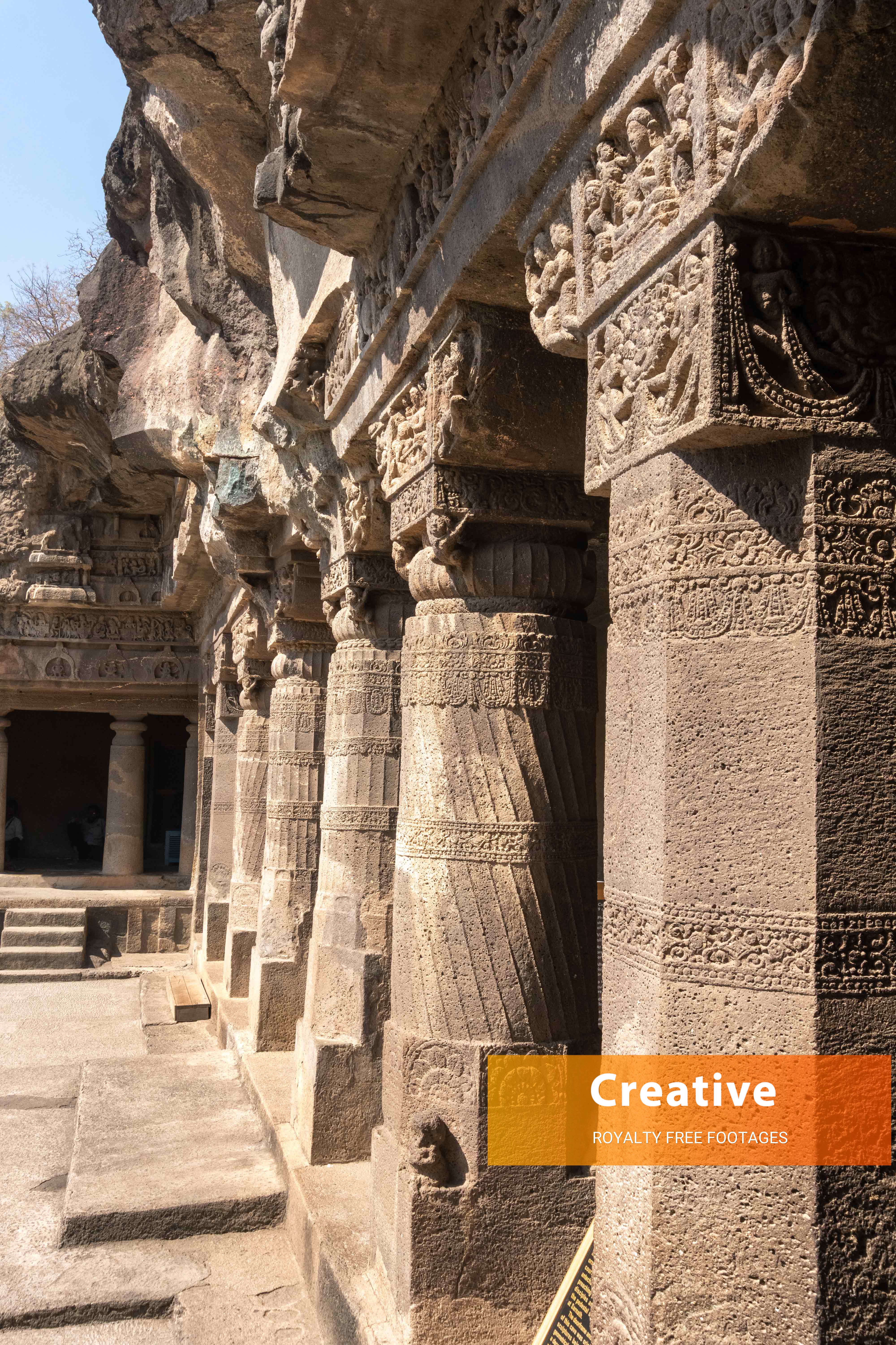 Ajanta caves stock images hd