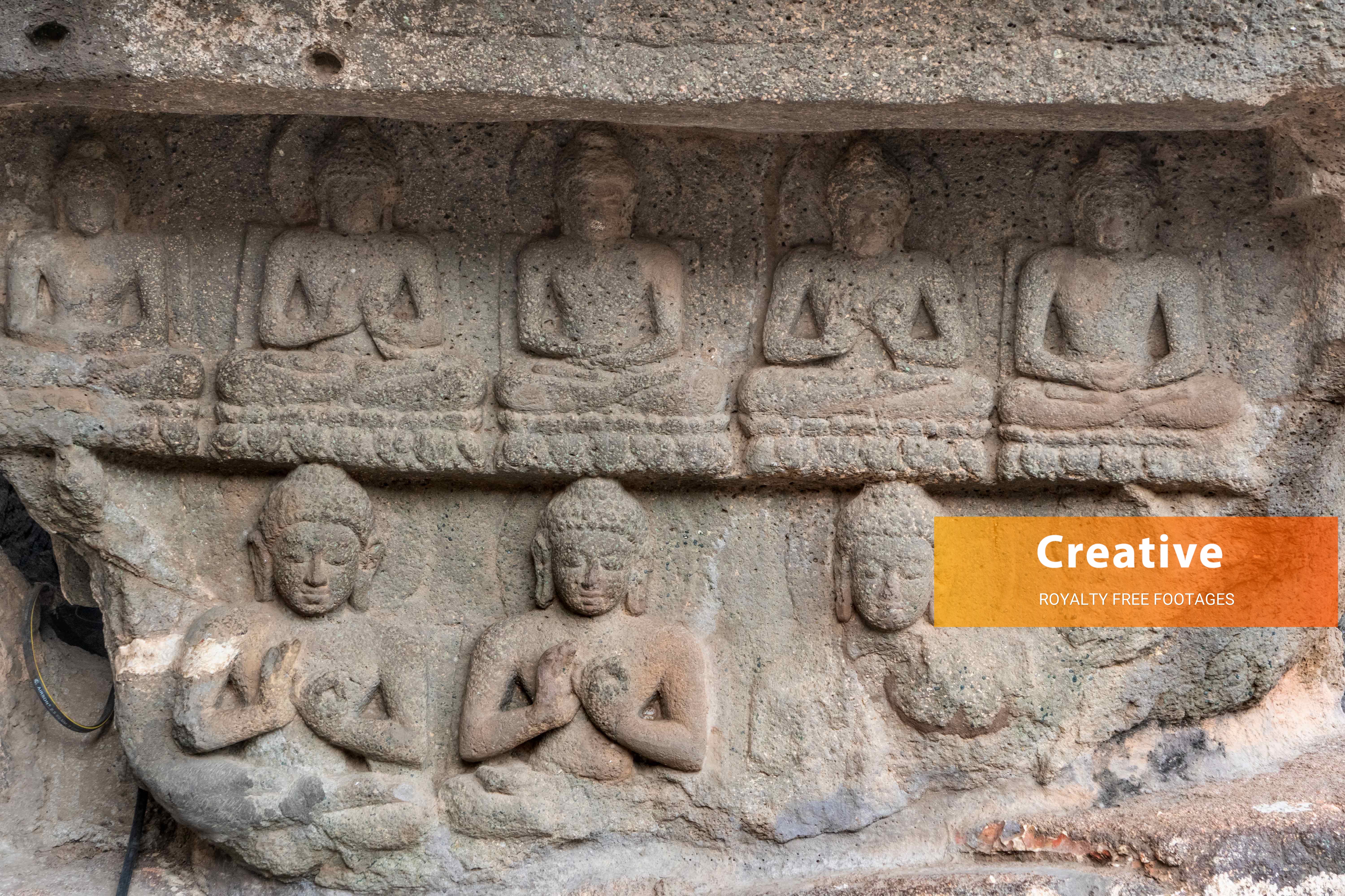Buddha Sculptures at Ajanta caves images hd