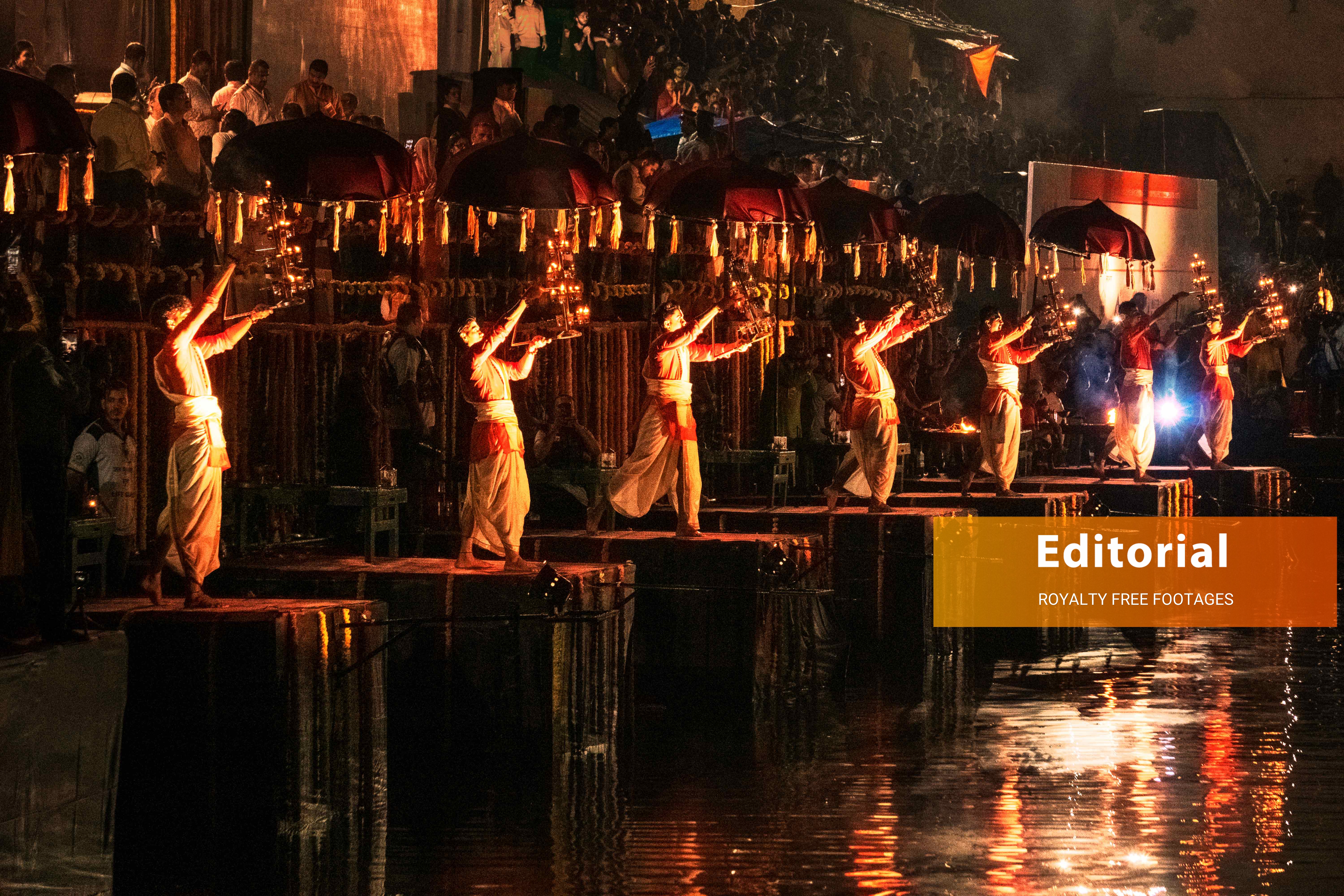 Night Maha Aarti Ceremony at Historic Banganga Tank, South Mumbai