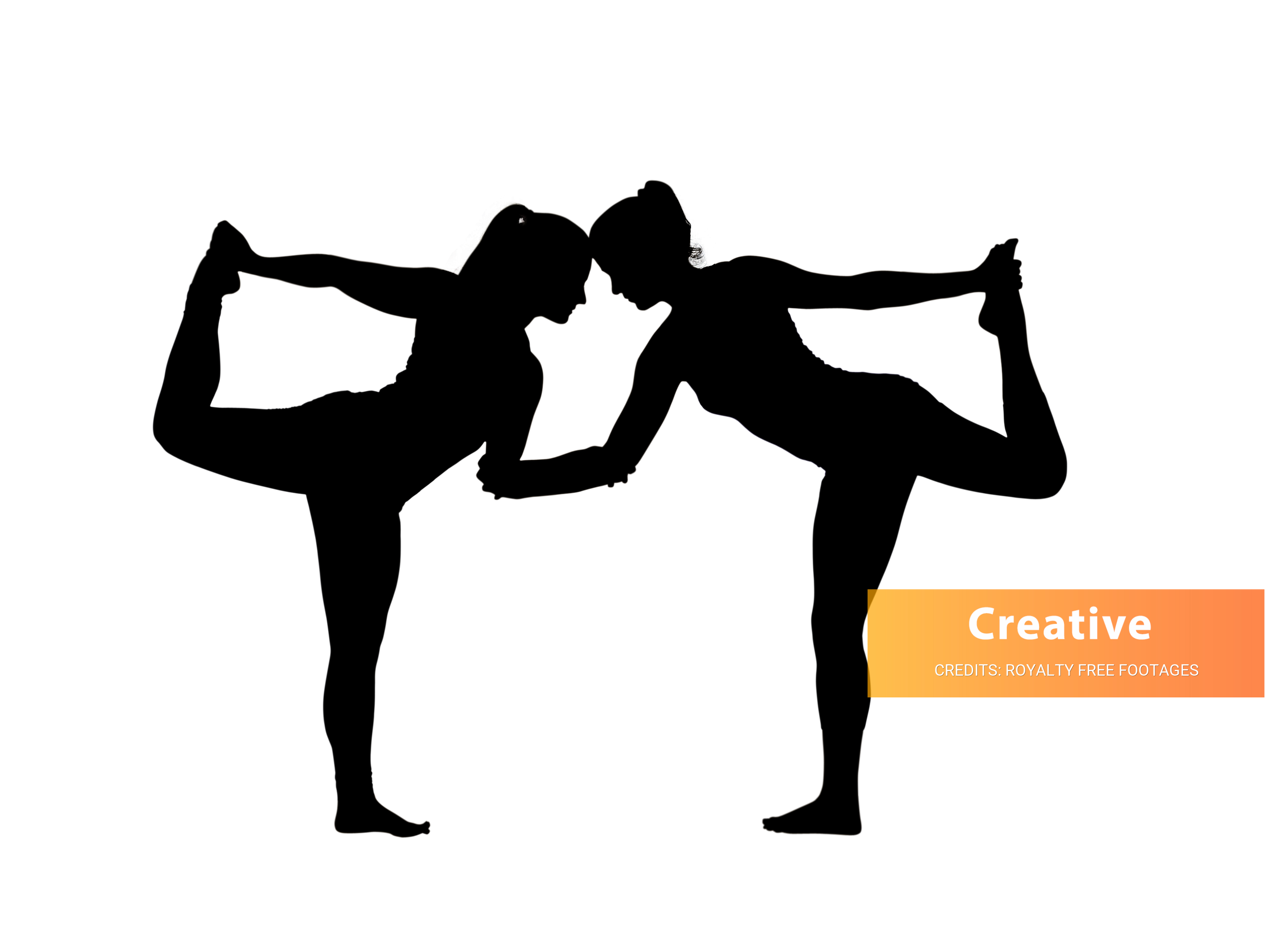 natarajasana with 2 people PNG transparent image, natarajasana with 2 people png full hd images download