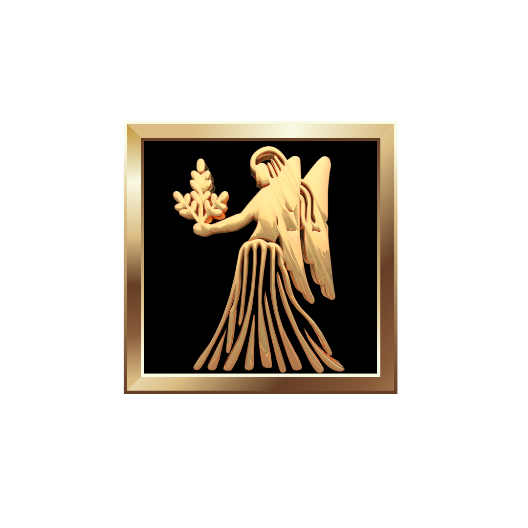 Virgo gold symbol png, gold Virgo png, Virgo gold PNG image, zodiac Virgo transparent png images download