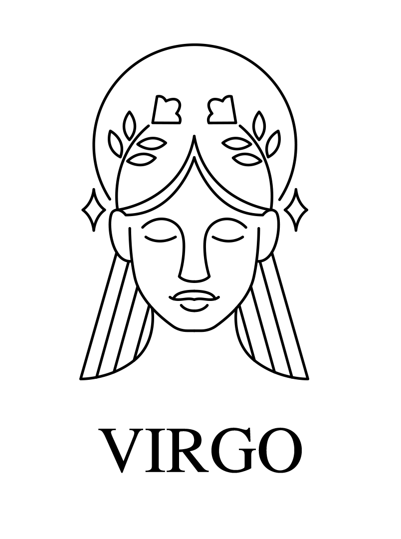 VIrgo png, VIrgo png image, VIrgo lineart symbol png, zodiac VIrgo transparent png images download
