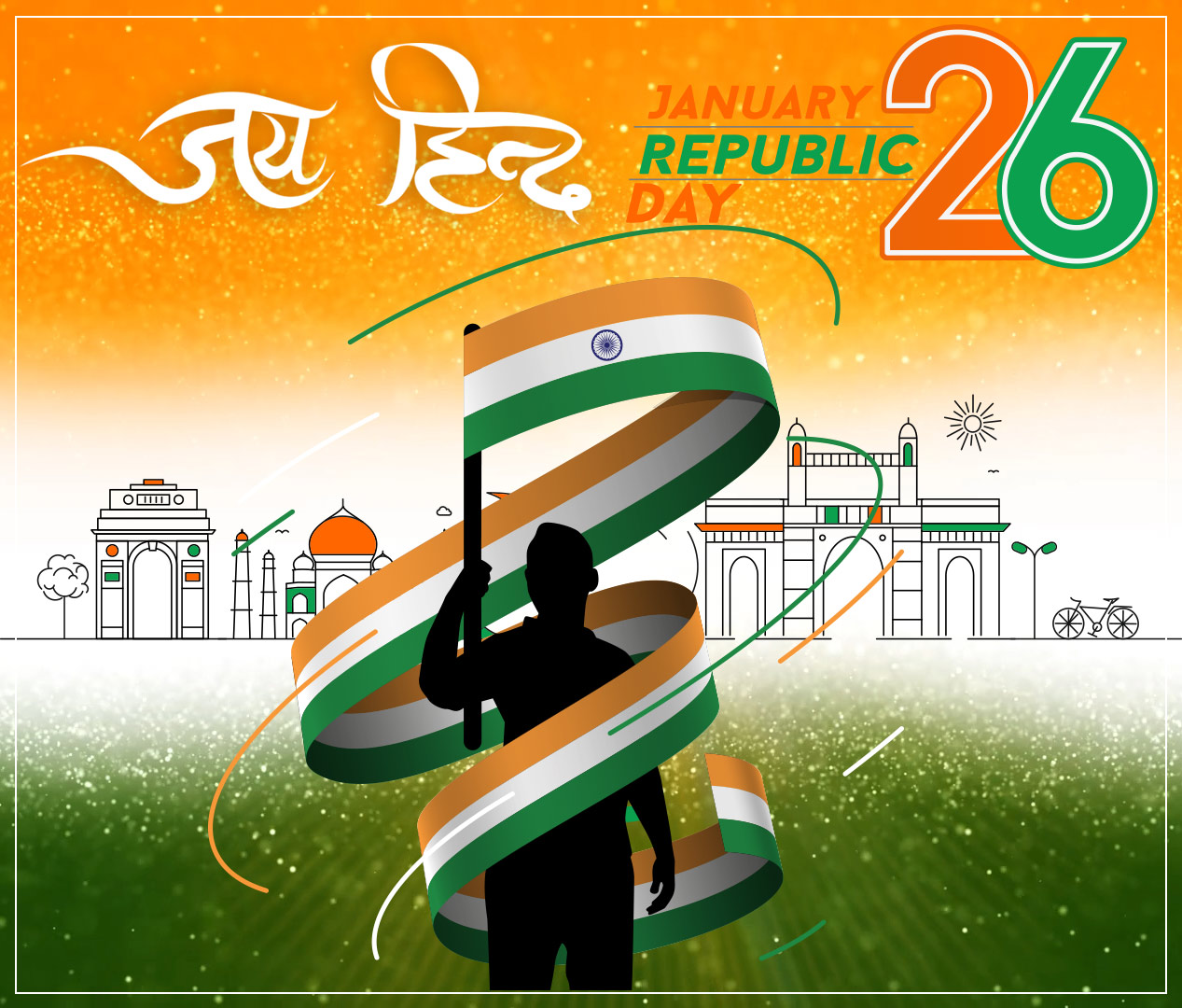 Republic Day Indian flag backgrounds hd